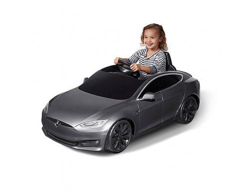 Tesla Model S для детей (серебристый)