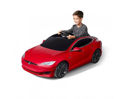 Tesla Model S для детей (красный)