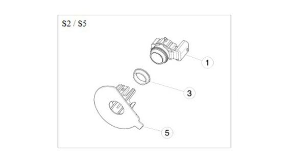 Кронштейн парктроника S5 (1097482-00-A)