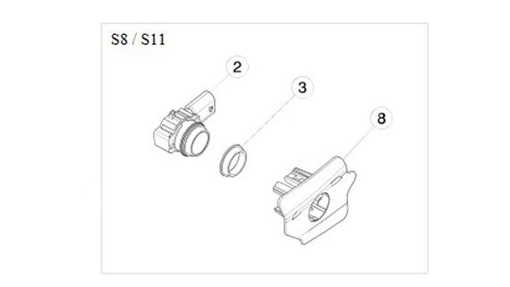 Кронштейн парктроника (1АП) S8 (1060000-00-C)