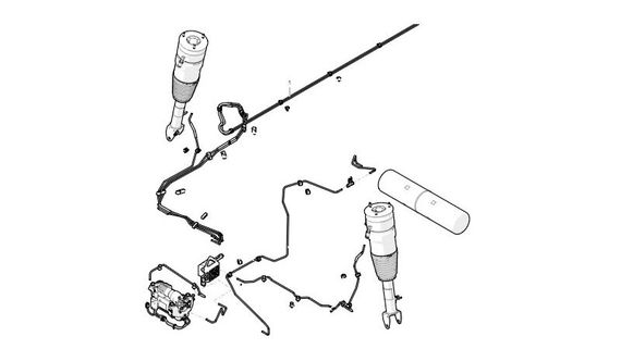 Трубки пневмоподвески задней (1061812-00-A)